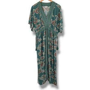 Knox Rose Teal Boho Maxi Dress